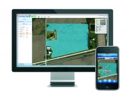 Connected Farm with smartphone, Trimble
