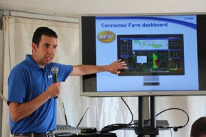 Trimble's Mike Martinez discusses Connected Farm at Farm Progress Show 2013.