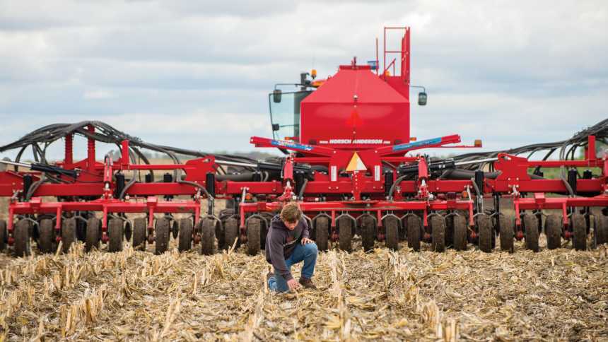 South Dakota Wheat Growers has been using its Horsch Anderson Air Seeder to do variable rate application for seed and fertilizer.